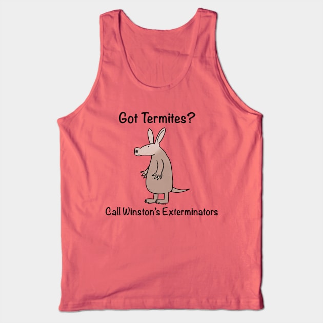 Aardvark Exterminators Tank Top by Coconut Moe Illustrations